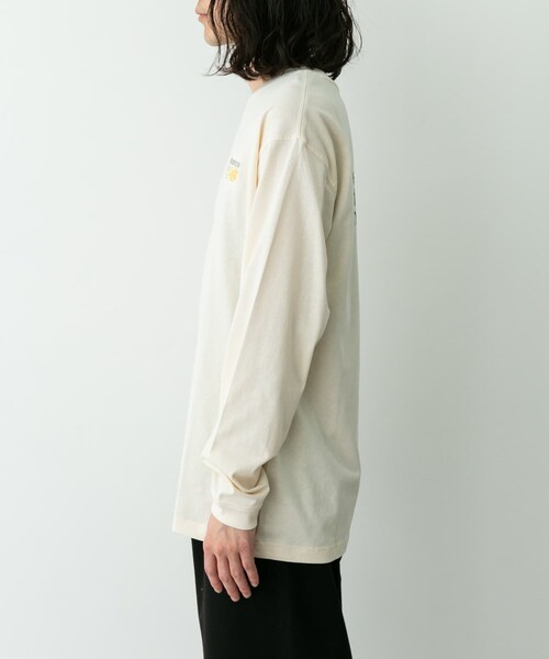 URBAN RESEARCH Sonny Label（アーバンリサーチサニーレーベル）の「NEW BALANCE　プレミアムロゴロングスリーブ（Tシャツ/カットソー・メンズ・ブルー/パーマフロスト・M/L/XL）」の6枚目の写真
