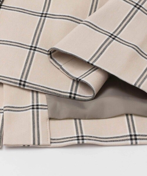 SENSE OF PLACE by URBAN RESEARCH（センスオブプレイスバイアーバンリサーチ）の「チェックノーカラージャケット（ノーカラージャケット・レディース・MOCHA/GREIGE・FREE）」の17枚目の写真