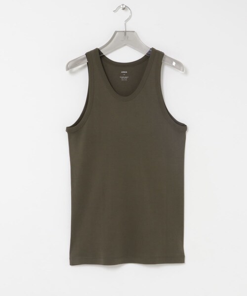URBAN RESEARCH(アーバンリサーチ)の「ULTERIOR TUBULAR TANK TOP(タンクトップ・メンズ・WHITE/BLACK/GREY/KHAKI GREY・4)」の4枚目の写真