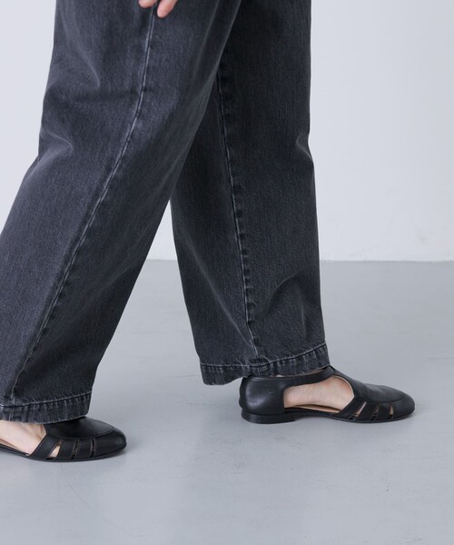 かぐれ（カグレ）の「フェードデニムイージーパンツ（デニムパンツ・レディース・L/INDIGO/BLACK・FREE）」の15枚目の写真