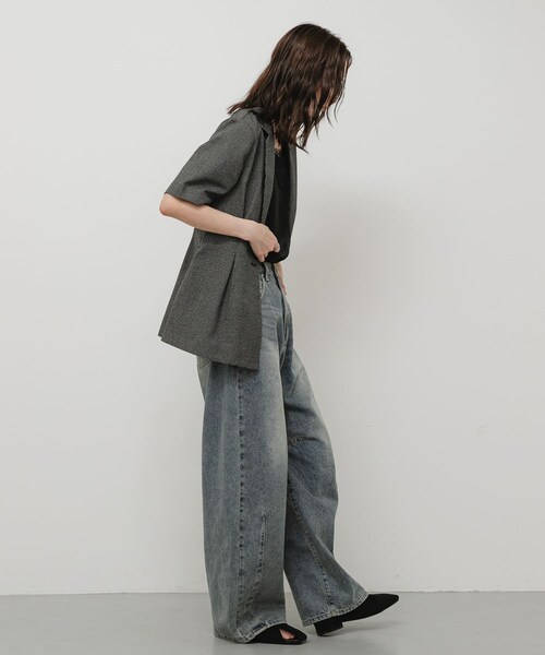 SENSE OF PLACE by URBAN RESEARCH(センスオブプレイスバイアーバンリサーチ)の「Vカットアシンメトリーパンプス(パンプス・レディース・BLACK/BROWN・S/M/L)」の16枚目の写真