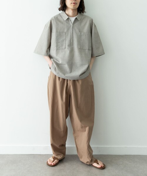 URBAN RESEARCH Sonny Label(アーバンリサーチサニーレーベル)の「シアサッカーハーフジッププルオーバー(シャツ/ブラウス・メンズ・ベージュ/ブルー・M/L)」の19枚目の写真