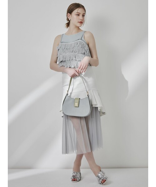 dazzlin（ダズリン）の「チュールドッキングデニムスカート（デニムスカート・レディース・オフホワイト/ブルー/インディゴ・S/M）」の15枚目の写真