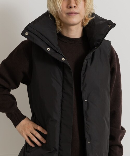 THE GOODLAND MARKET（ザグッドランドマーケット）の「KWD　STAND COLLAR DOWN VEST（その他アウター・レディース・Ivory/Black・one）」の13枚目の写真