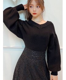 RESEXXY | ボリュームスリーブコンパクトニット(ニット/セーター)