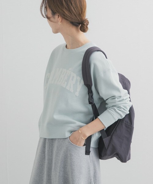 URBAN RESEARCH DOORS(アーバンリサーチドアーズ)の「カレッジロゴ刺繍スウェット(スウェット・レディース・MINT/GREIGE/NAVY・Free)」の2枚目の写真