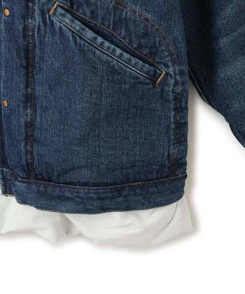 ADAM ET ROPE'(アダムエロペ)の「【PILLINGS x WRANGLER】DENIM JACKET(デニムジャケット・レディース・ブルー・M/S)」の9枚目の写真