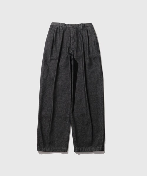 ADAM ET ROPE'(アダムエロペ)の「13oz デニムワイドイージーパンツ / ADAM ET ROPE' JEANS(デニムパンツ・メンズ・ブラック系/ネイビー・L/M/S)」の2枚目の写真