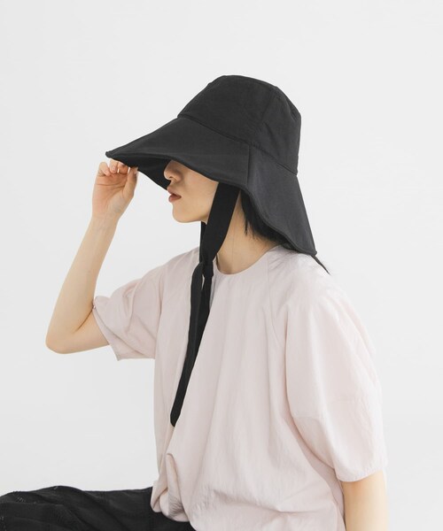 KBF（ケイビーエフ）の「ワイドブリムHAT（ハット・レディース・BLACK/IVORY・One）」の10枚目の写真