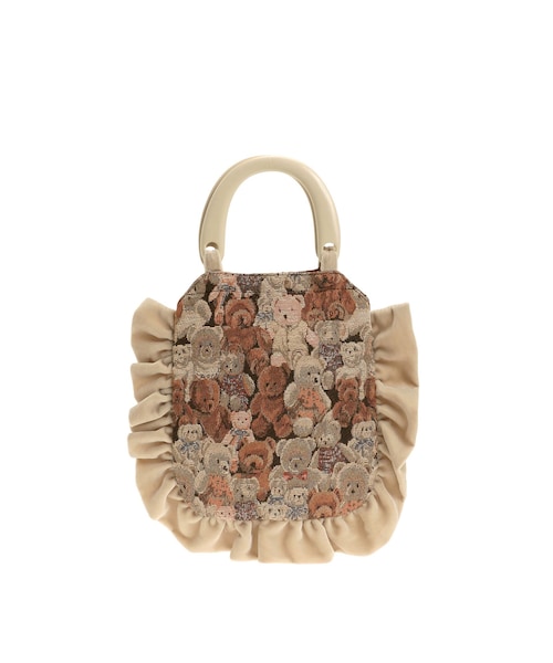 merry jenny（メリージェニー）の「bearジャガードハンドバッグ（ハンドバッグ・レディース・オフホワイト/ブラック/ピンク/ブルー・F/9）」の19枚目の写真