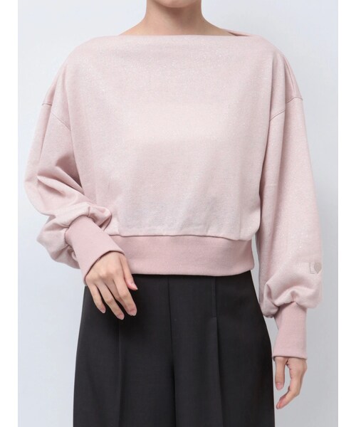 LAGUNAMOON（ラグナムーン）の「オフショルラメスウェットプルオーバー（スウェット・レディース・ホワイト/グレー/ピンク/イエロー・F）」の5枚目の写真