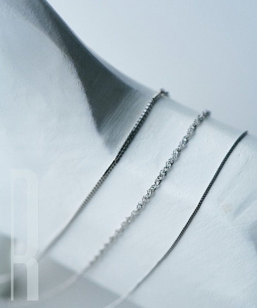 ROPE'(ロペ)の「【Mimi】R(ロペ アール)PT ベネチアン45チェーンショートネックレス(ネックレス・レディース・シルバー系・F)」の2枚目の写真