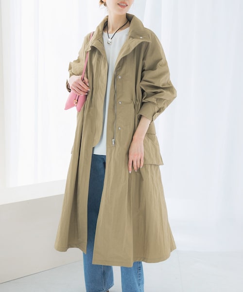 URBAN RESEARCH ROSSO（アーバンリサーチロッソ）の「撥水ボリュームモッズコート（モッズコート・レディース・BEIGE/OFF WHITE・FREE）」の2枚目の写真
