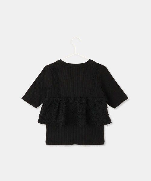 ROPE' PICNIC(ロペピクニック)の「【KIDS/キッズ】ビスチェドッキングカットソー(Tシャツ/カットソー・キッズ・ブラック/キナリ・L/M/S)」の20枚目の写真