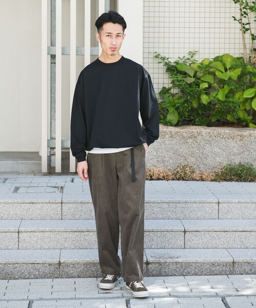 URBAN RESEARCH DOORS（アーバンリサーチドアーズ）の「ウェビングベルトコーデュロイトラウザー（その他パンツ・メンズ・CHARCOAL/MOCHA/TERRACOTTA・S/M/L）」の21枚目の写真