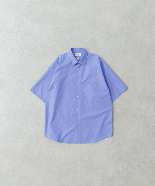 URBAN RESEARCH（アーバンリサーチ）の「new basic　THOMAS MASON SHORT-SLEEVE OVER SHIRTS（シャツ/ブラウス・メンズ・WHITE/ROYAL/SAX/DARK GREEN/STRIPE・S/M/L/XL）」の6枚目の写真