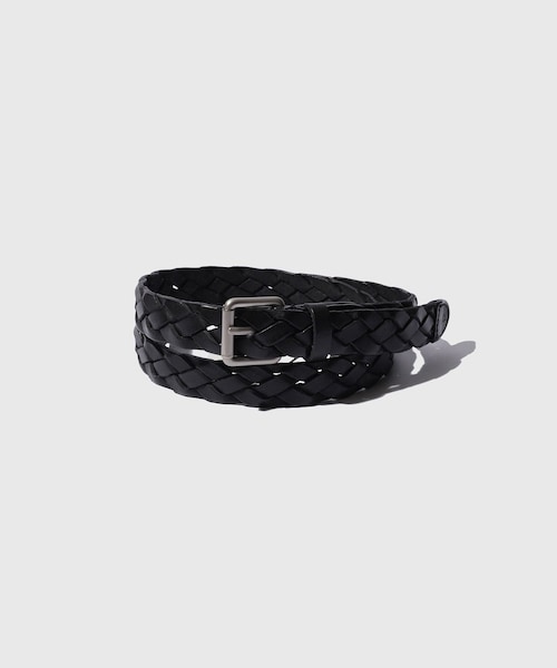 ADAM ET ROPE'(アダムエロペ)の「【ANOTHER OFFICE/アナザーオフィス】Narrow Leather Mesh Belt(ベルト・レディース・ブラック・F)」の1枚目の写真