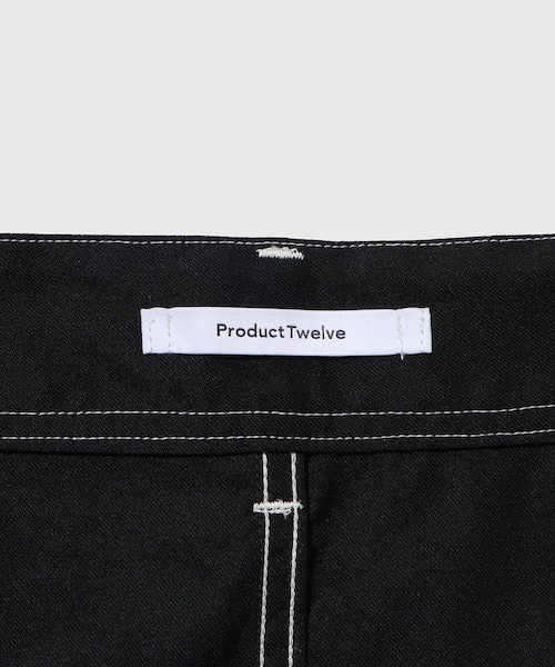 ADAM ET ROPE'（アダムエロペ）の「《別注》【Product Twelve/プロダクト トゥエルブ】Double Knee PT12 Work Trousers（カーゴパンツ・メンズ・ブラック/ブラック系・2/3）」の20枚目の写真