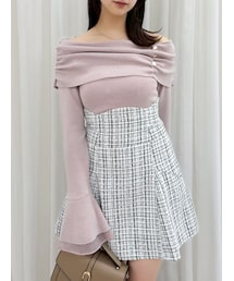 dazzlin | スイッチングコルセットミニスカート(スカート)