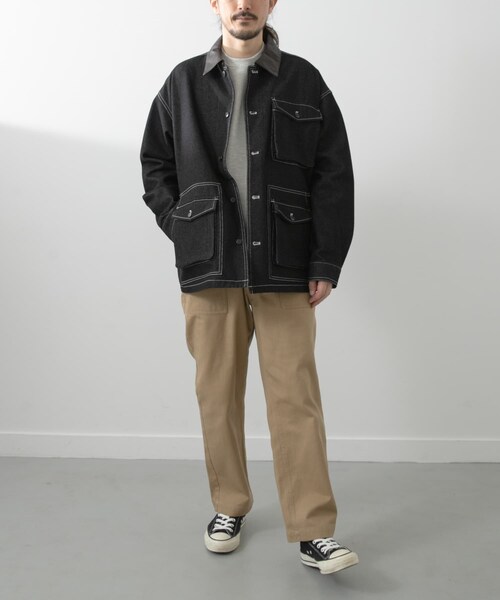 ITEMS URBANRESEARCH（アイテムズ アーバンリサーチ）の「カバーオールジャケット（カバーオール・メンズ・NVY/BLK/BEG/OLV/BGD・M/L）」の22枚目の写真