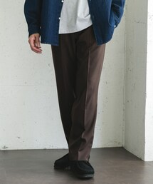 URBAN RESEARCH DOORS | ウールライクサージストレートトラウザー(その他パンツ)