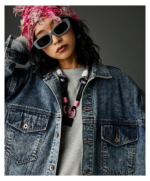 nissen（ニッセン）の「綿100％ビッグシルエットデニムジャケット GEVS.（大きいサイズ対応）（ジャケット/アウター・レディース・ブルー系デニム/グレー系デニム・6L/8L/10L）」の6枚目の写真