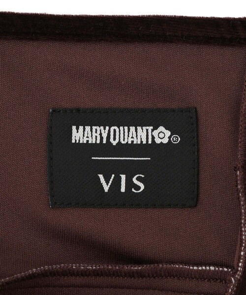VIS(ビス)の「【MARY QUANT×VIS】チェックベロアドレープキャミワンピース(ワンピース・レディース・ブラック/ブラウン系・F)」の21枚目の写真