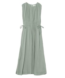 LAGUNAMOON | サテンウエストギャザーワンピース(ワンピース)