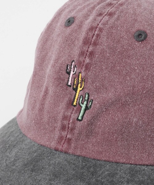 URBAN RESEARCH(アーバンリサーチ)の「SEVEN BY SEVEN BI-COLOR COTTON CAP -Cactus + Logo Embroidery-(キャップ・メンズ・010 Black/140 Green/70Burgundy/150 Orange・Free)」の11枚目の写真