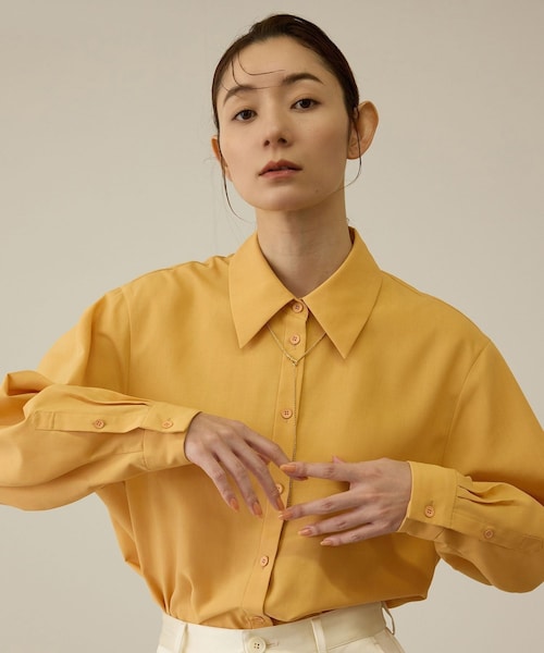 ROPE'（ロペ）の「ファンクションオーバーシャツ（シャツ/ブラウス・レディース・ホワイト/オレンジ・F）」の11枚目の写真