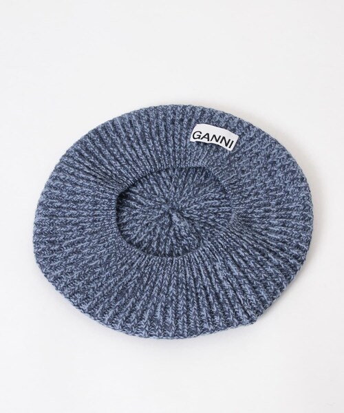 URBAN RESEARCH(アーバンリサーチ)の「GANNI Structured Rib Beret(ハンチング/ベレー帽・レディース・SkyCaptain・-)」の5枚目の写真