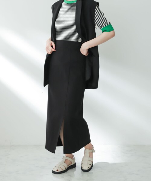 SENSE OF PLACE by URBAN RESEARCH（センスオブプレイスバイアーバンリサーチ）の「スリットペンシルスカート（スカート・レディース・GREIGE/BLACK/BROWN・S/M）」の15枚目の写真