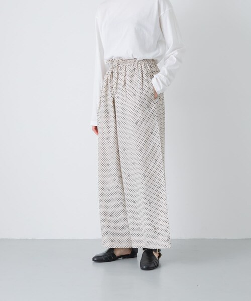 かぐれ（カグレ）の「maison de soil　BLOCK PRINT EASY PANTS（その他パンツ・レディース・LT BEIGE・2）」の5枚目の写真