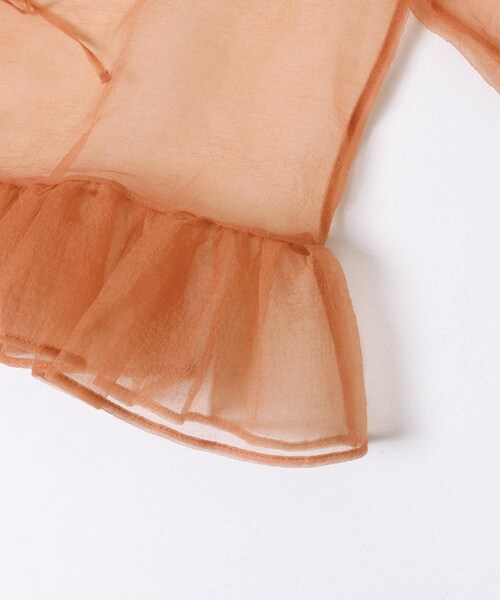 URBAN RESEARCH(アーバンリサーチ)の「ESTHE VOLUME ORGANZA BOW TOP(シャツ/ブラウス・レディース・CORK・XS)」の14枚目の写真