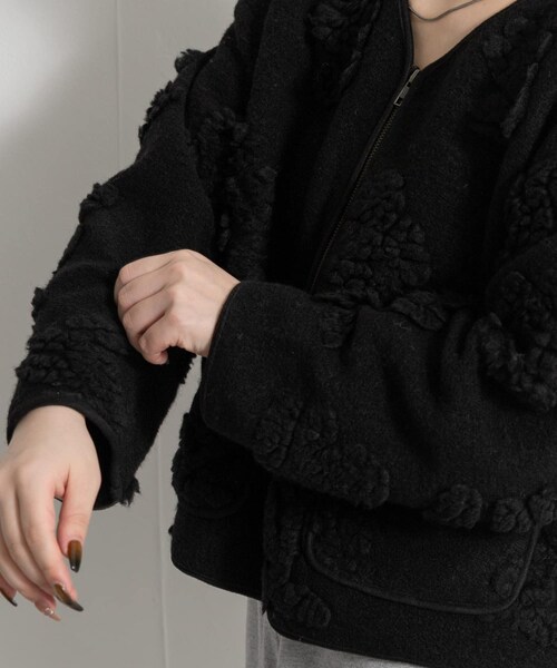 THE GOODLAND MARKET（ザグッドランドマーケット）の「FANAKA　SHORT BLOUSON（ブルゾン・レディース・MULTI/BLACK/BEIGE・FREE）」の19枚目の写真