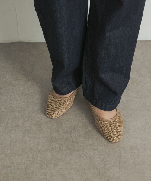 URBAN RESEARCH DOORS(アーバンリサーチドアーズ)の「メッシュフラットパンプス(パンプス・レディース・BEIGE/BLACK・36/37/38)」の10枚目の写真