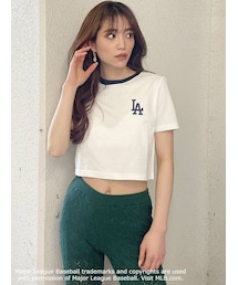 GYDA | GYDA×MLBリンガーショートTシャツ(Tシャツ/カットソー)