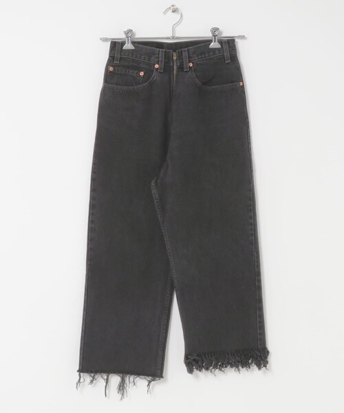 THE GOODLAND MARKET（ザグッドランドマーケット）の「fringe denim PT-BLACK（デニムパンツ・レディース・black1/black2/black3/black4/black5/black6/black7/black8/black9/black10/black11/black12/black13/black14/black15・26/28）」の9枚目の写真