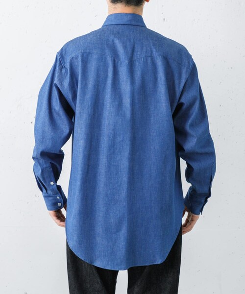 URBAN RESEARCH(アーバンリサーチ)の「semoh Eastern Western Shirts(シャツ/ブラウス・メンズ・LIGHT BLUE・2/3)」の3枚目の写真