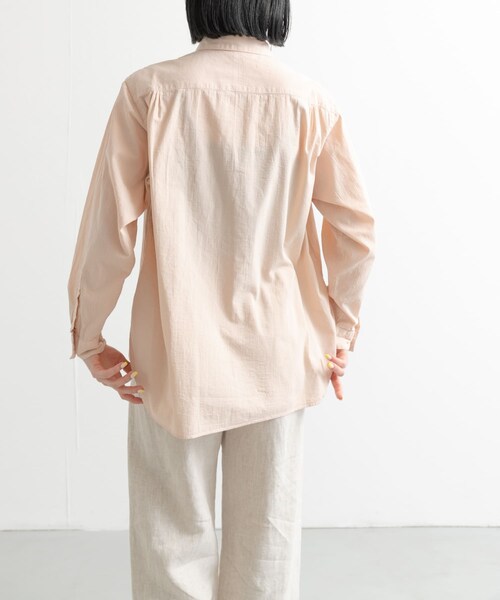 URBAN RESEARCH DOORS（アーバンリサーチドアーズ）の「UNIFY　製品染めシャツ（シャツ/ブラウス・レディース・SAXBLUE/PINKBEIGE・FREE）」の15枚目の写真