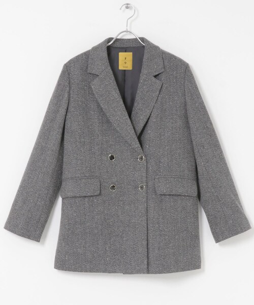 URBAN RESEARCH ROSSO（アーバンリサーチロッソ）の「F by ROSSO　ヘリンボンネップツイードジャケット（テーラードジャケット・レディース・BEIGE/GRAY・Free）」の11枚目の写真