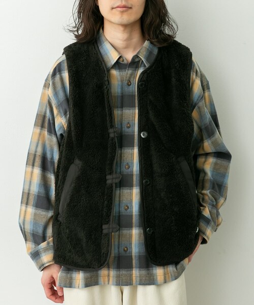 URBAN RESEARCH Sonny Label（アーバンリサーチサニーレーベル）の「ARMY TWILL　Weather Reversible Vest（ベスト・メンズ・GRAY/BLACK/KHAKI・M/L）」の9枚目の写真