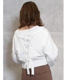 dazzlin | バッククロスクロップドカーディガン(カーディガン/ボレロ)