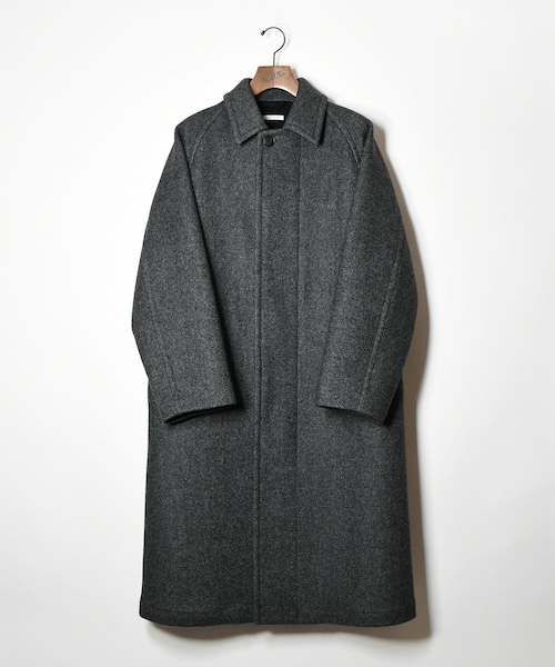 ADAM ET ROPE'（アダムエロペ）の「【HEUGN】Daniel（ステンカラーコート・メンズ・グレー・2/3）」の2枚目の写真