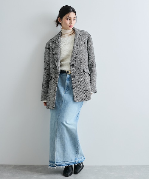 VIS（ビス）の「【新色追加】【アウター総選挙3位】シャギージャコット（その他アウター・レディース・ブラウン/ブラウン系/ベージュ/ブラック系・F）」の11枚目の写真