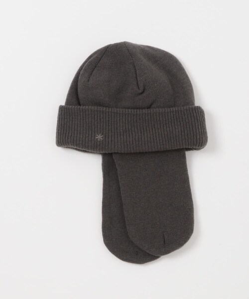 URBAN RESEARCH DOORS（アーバンリサーチドアーズ）の「Snow Peak Apparel　Knit Flight Cap（ニットキャップ/ビーニー・レディース・GREY/BLACK/IVORY・One）」の3枚目の写真
