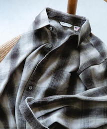 URBAN RESEARCH DOORS | 『XLサイズ/WEB限定』USAコットン オンブレチェック シャツ(シャツ/ブラウス)