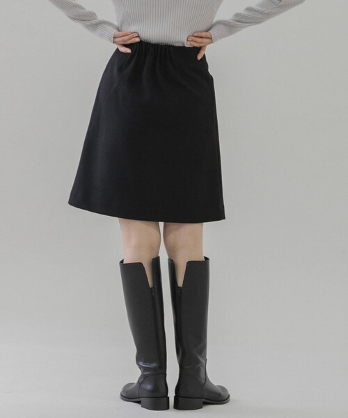 URBAN RESEARCH Sonny Label（アーバンリサーチサニーレーベル）の「メルトン風台形ミニスカート（スカート・レディース・ブラック/ベージュ・36/38）」の7枚目の写真