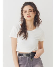 EVRIS | BASICシンプルショートTシャツ(Tシャツ/カットソー)