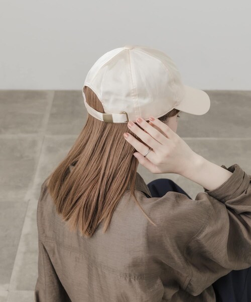 SMELLY（スメリー）の「サテンキャップ（キャップ・レディース・CGY/BEG・-）」の12枚目の写真